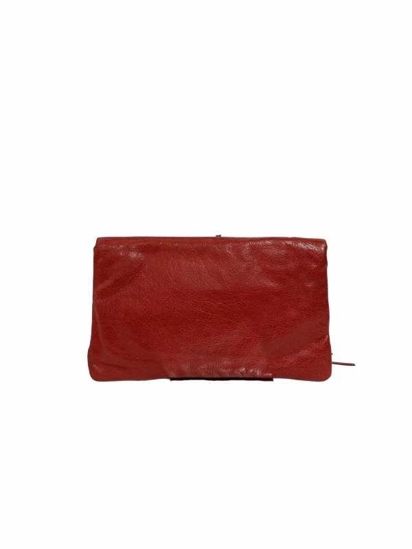 BALENCIAGA バレンシアガ クラシックエンベロープ レッド レザー