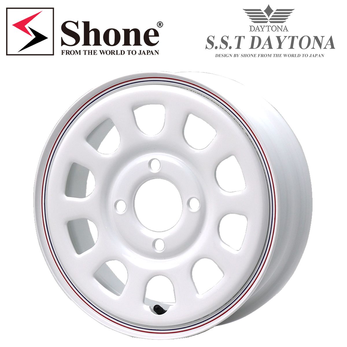 新品 4本価格 12×4J 4穴 100mm ET+42 SHONE SST DAYTONA デイトナ 