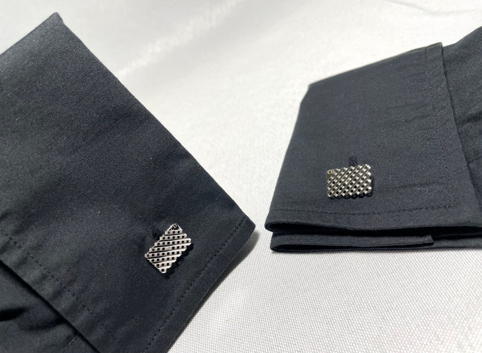 美品 希少 Dior Homme ディオールオム CDロゴ くり抜き格子デザイン