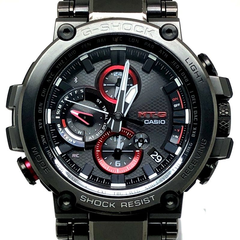 G-SHOCK ジーショック MTG-B1000B-1A MT-G 電波ソーラー Bluetooth搭載 トリプルGレジスト LED アナログ 2018年6月発売 36,756円