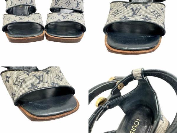 ルイヴィトン LOUIS VUITTON モノグラム ミニ スクエアトゥ ストラップ