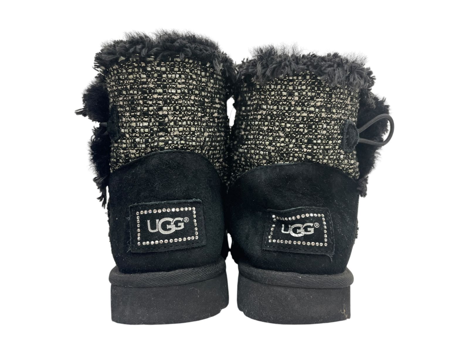 UGG (アグ) ミニ ベイリー ボタン ファンシー ツイード ショートブーツ