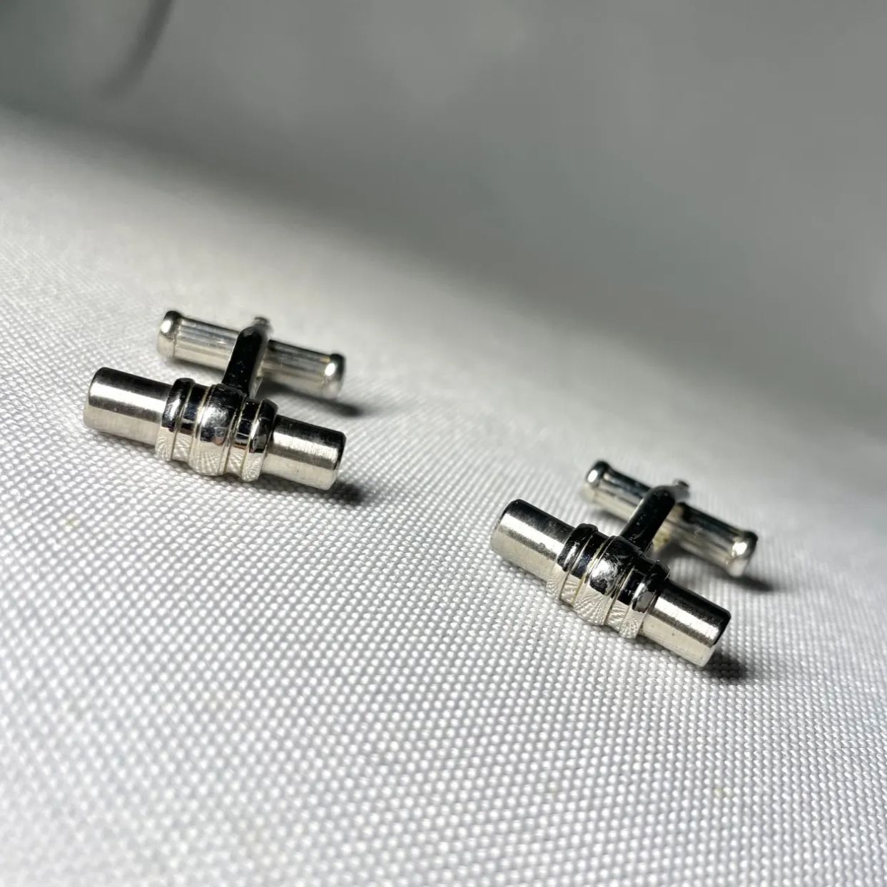 希少 MONTBLANC モンブラン 艶消し&鏡面シルバーメタリック バー型