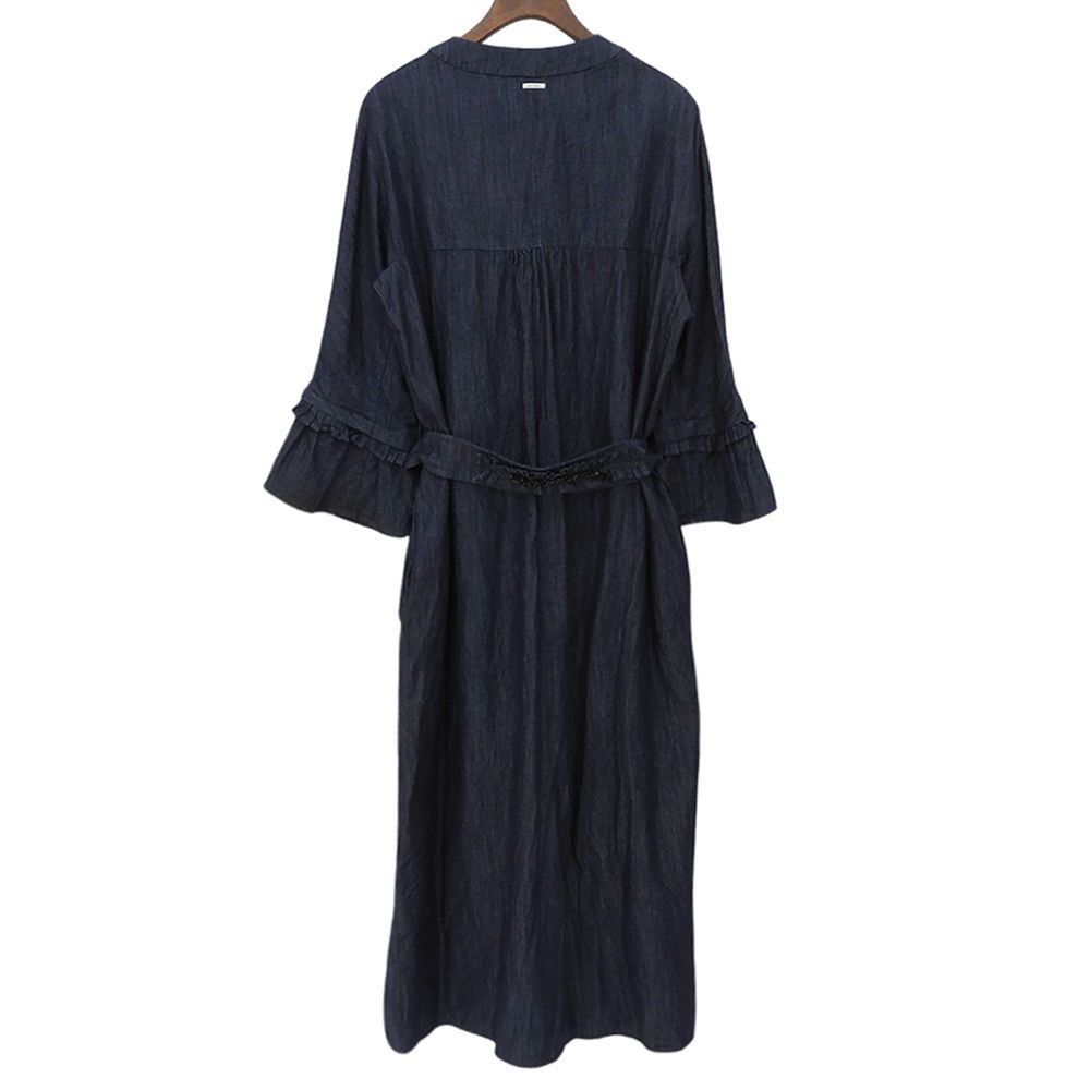 S MaxMara エスマックスマーラ ギャザーフレアスリーブ デニム