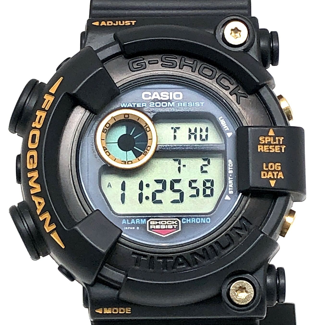 G-SHOCK ジーショック DW-8200B-9A FROGMAN ゴールドチタン