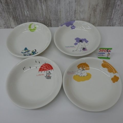 パスタ カレー皿 4枚セット ムーミン&パパママ スナフキン＆リトルミイ