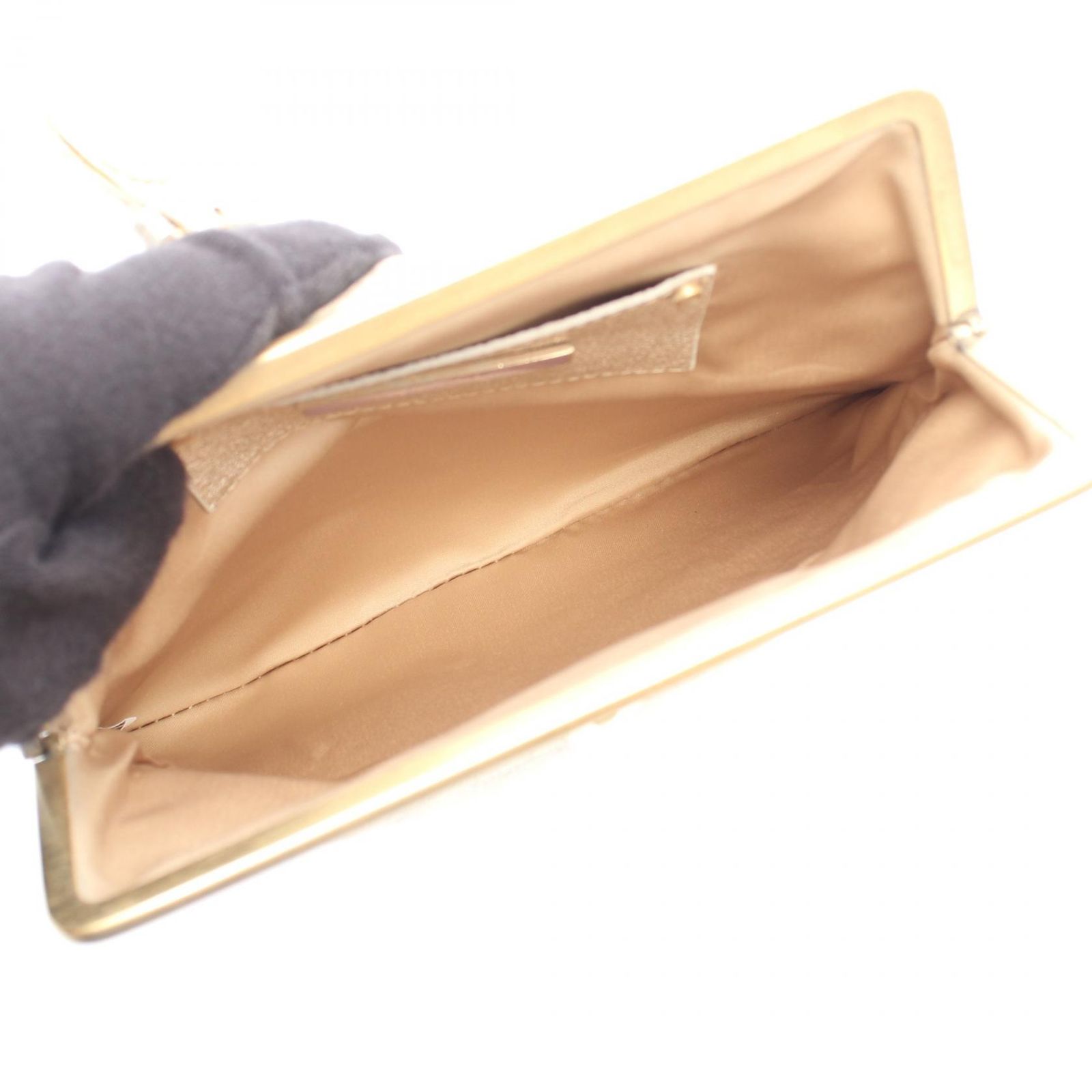 ジミーチュウ JIMMY CHOO セカンドバッグ クラッチバッグ ゴールド