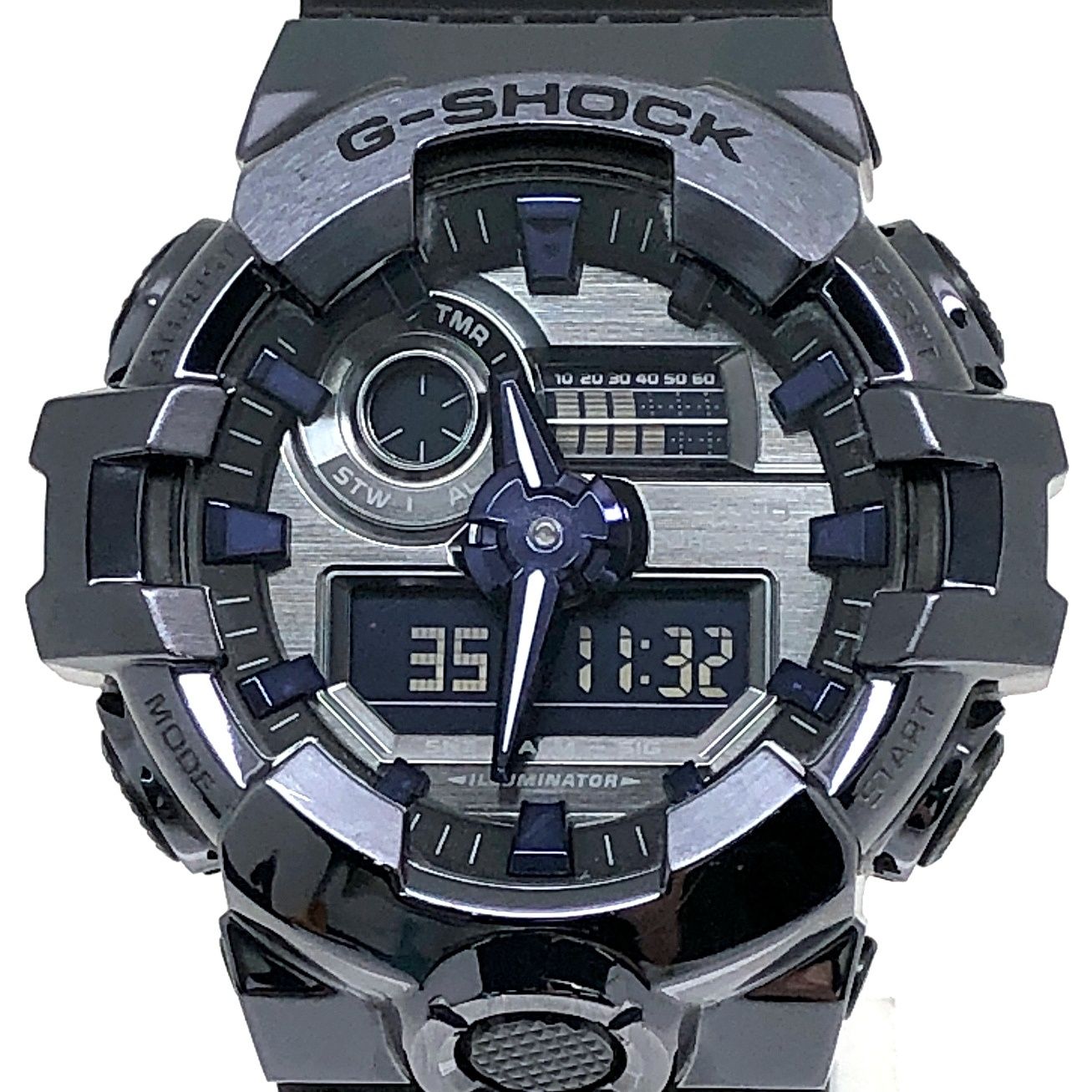 G-SHOCK ジーショック GM-700P-6A メタルカバード メタルベゼル ビッグケース ダークパープル アナデジ 2024年9月発売
