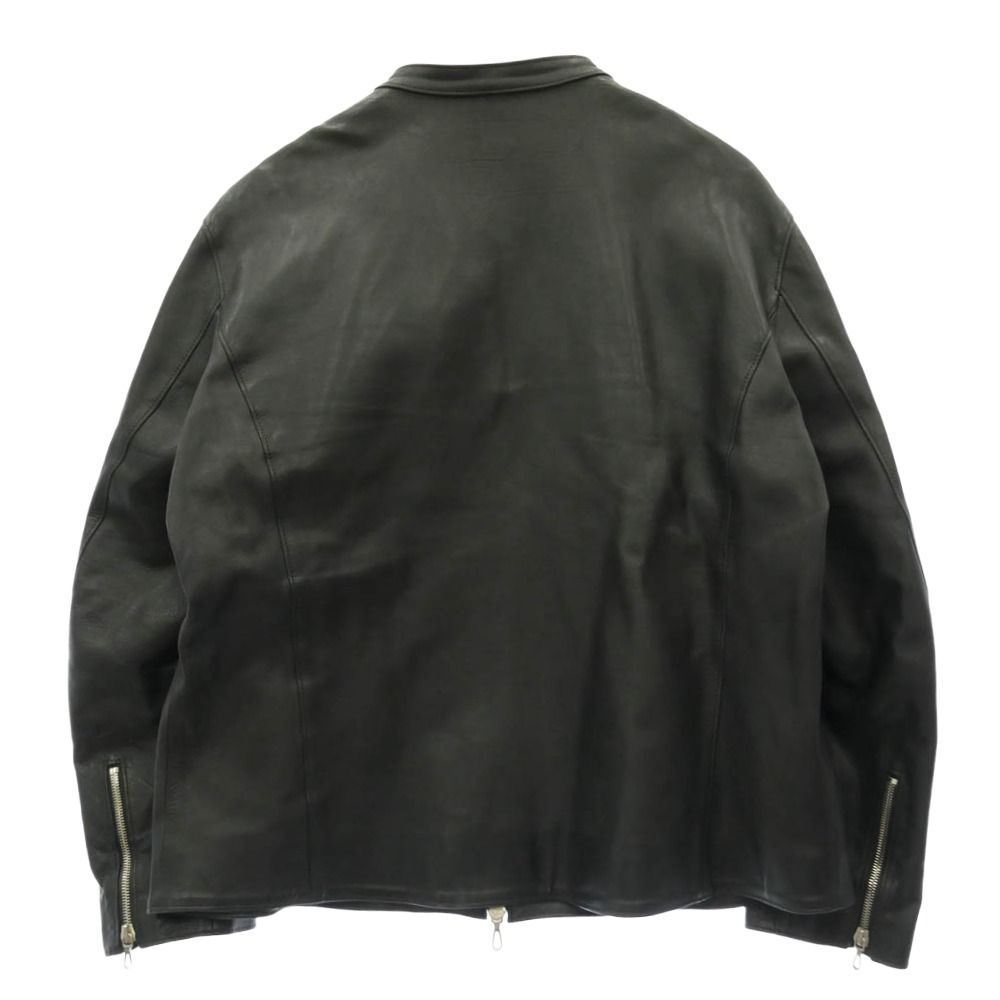 STRUM ストラム STL045-01 OIL CALF LEATHER W-ZIPPER SINGLE RIDERS