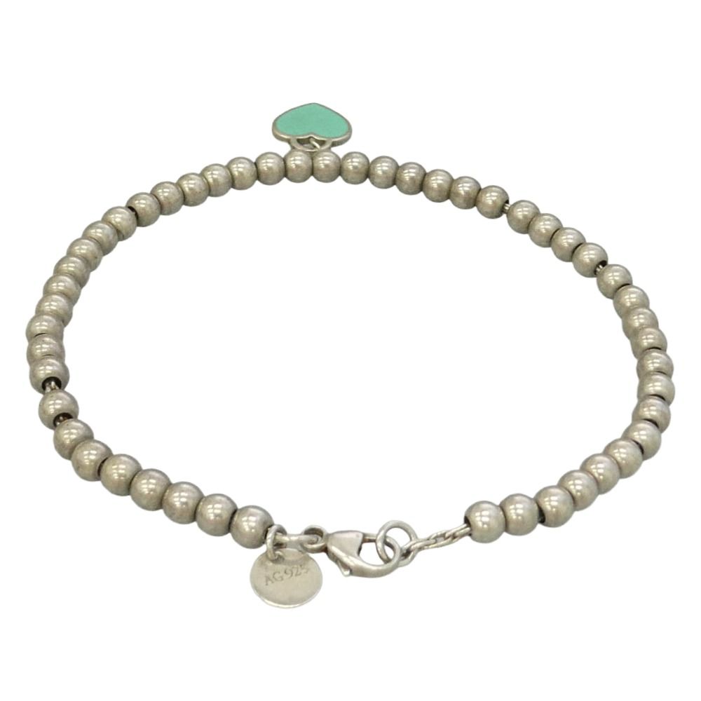 TIFFANY&Co. ティファニー ブルー ハート タグ ビーズ ブレスレット