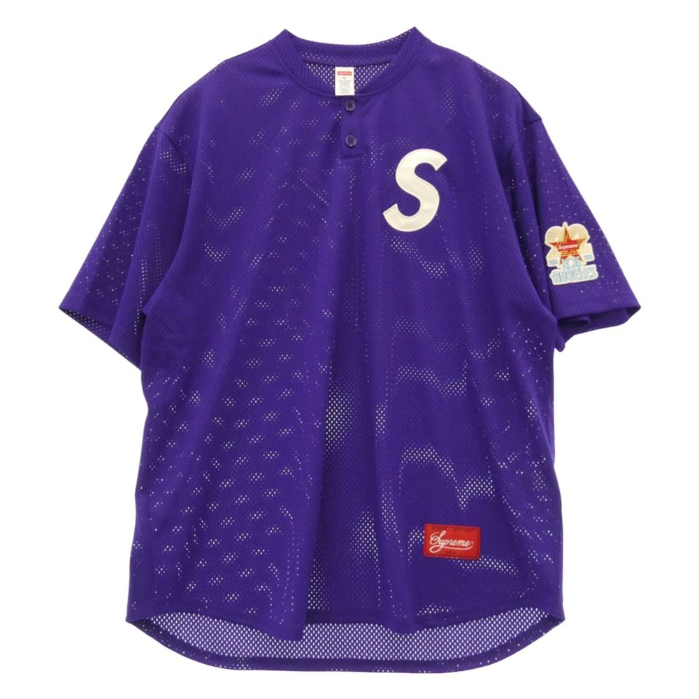 Supreme シュプリーム 26SS Shop S Logo Baseball Henley Los Angeles