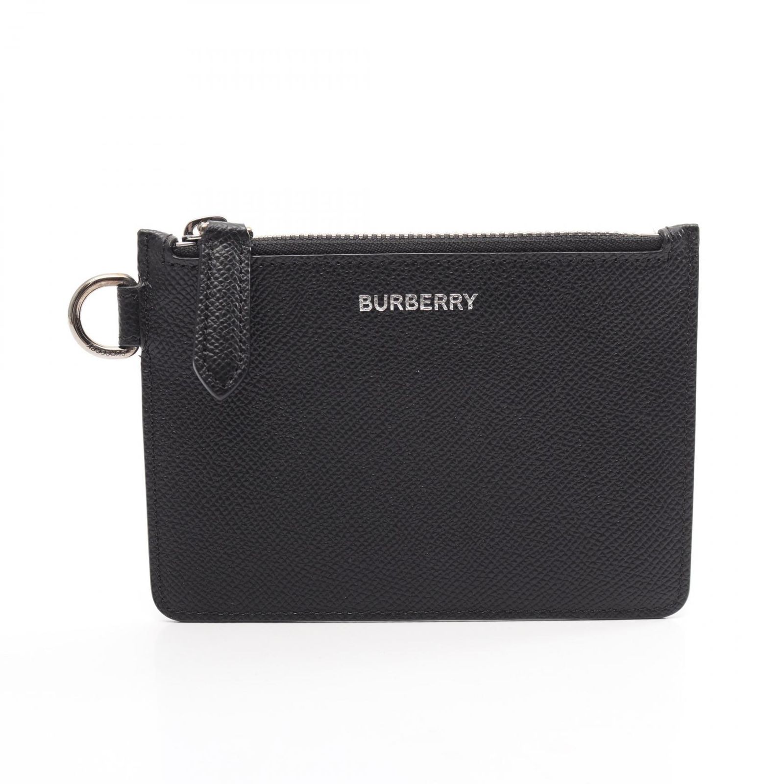 バーバリー BURBERRY コインケース カードケース ブラック レザー カードケース ユニセックス Used A