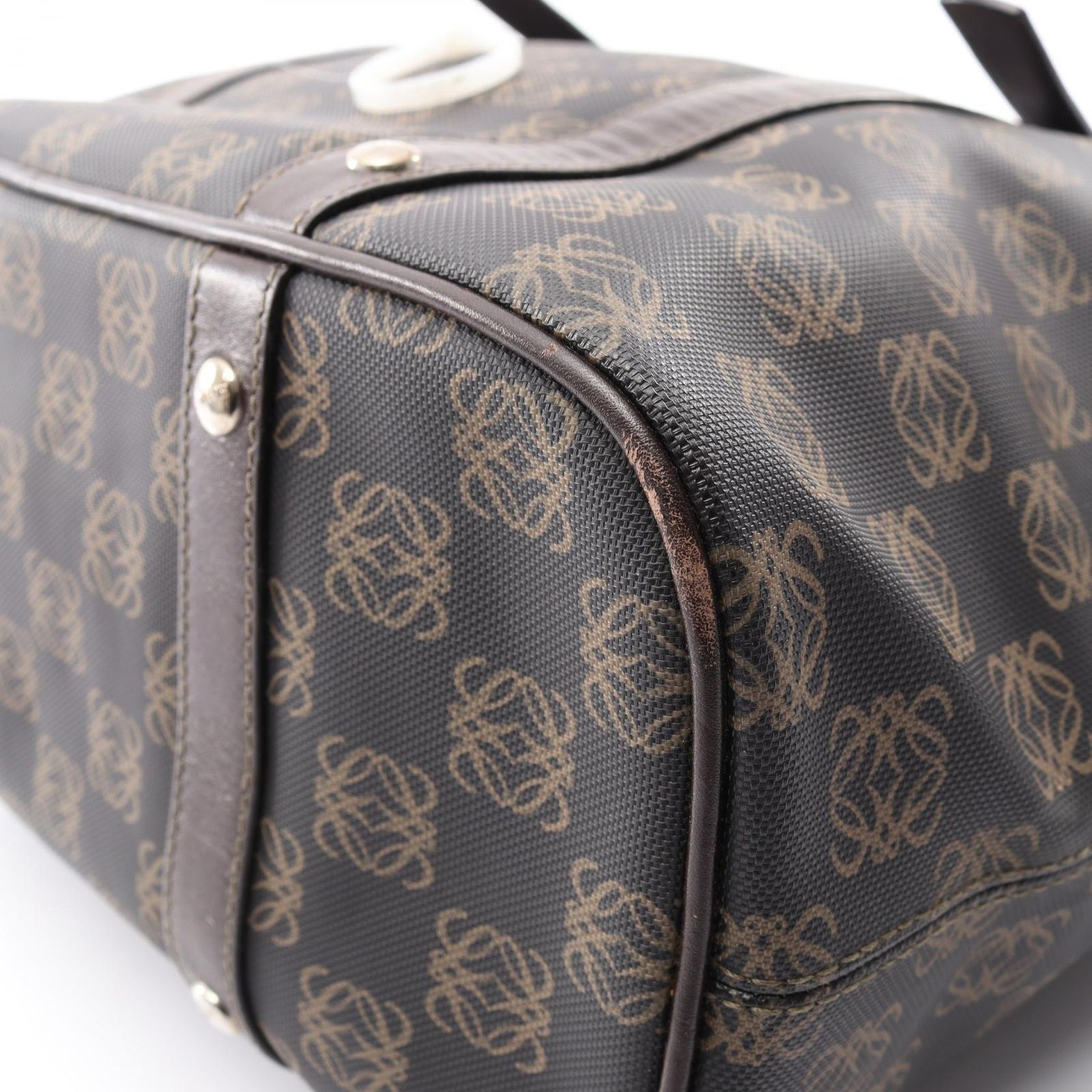 美品 ロエベ LOEWE トートバッグ 肩掛け リピートアナグラム 総柄 A4 