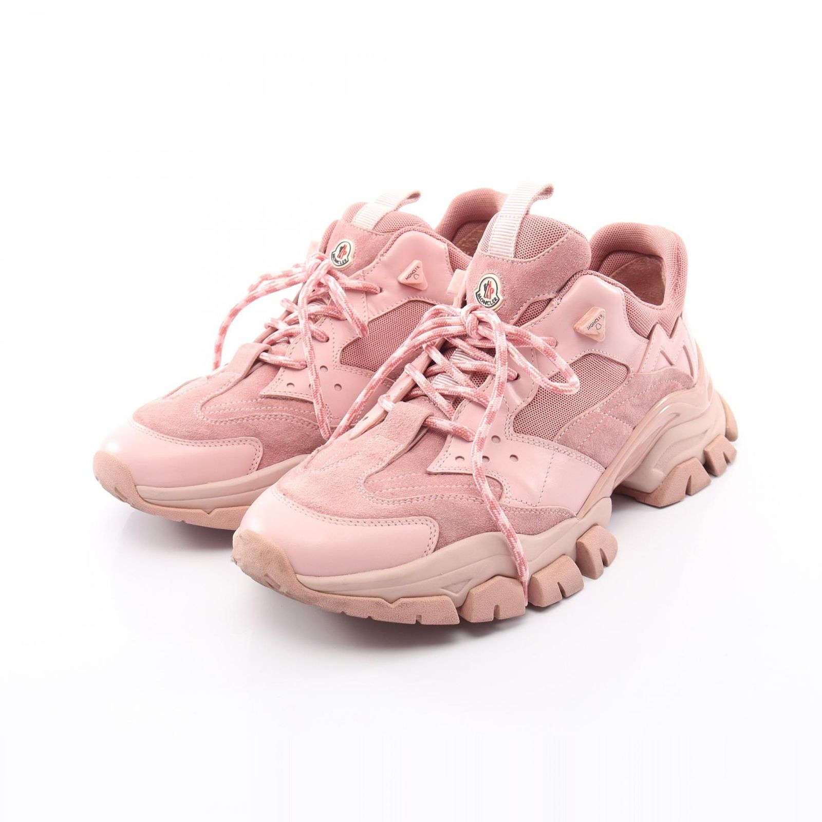 新品未使用✨モンクレール　linda 　スニーカー　ピンク　ロゴ　MONCLER モンクレール MONCLER スニーカー LEAVE NO TRACE ピンク レザー LEAVE