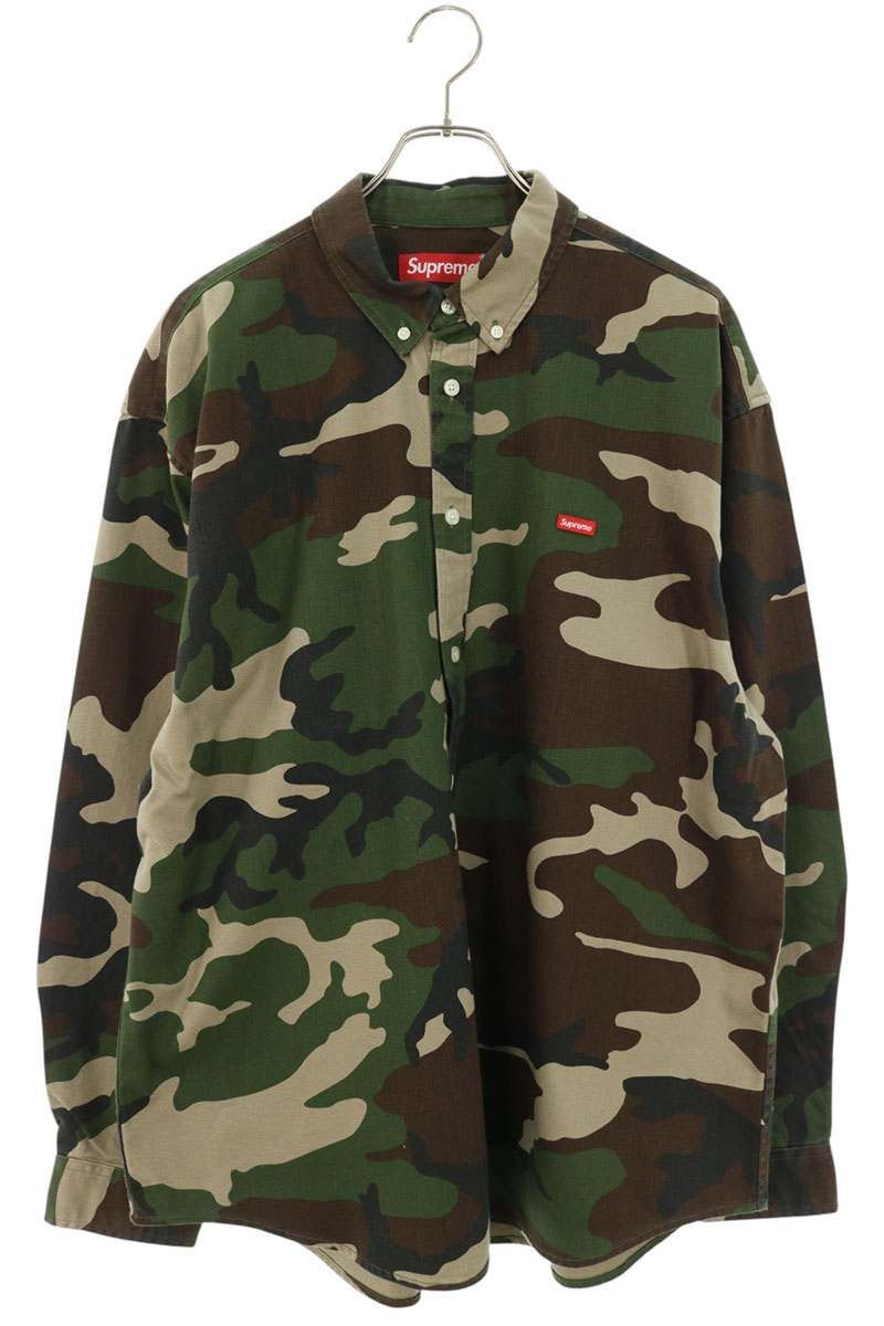 シュプリーム 25AW Small Box Denim Shirt ウッドランドカモスモール
