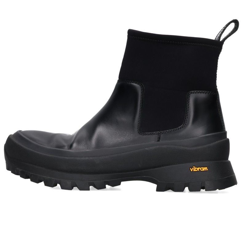 ピ*N様 JIL SANDER チェルシーブーツ Vibramソール 42 ジルサンダー ビブラムソール レザーチェルシーブーツ メンズ 42