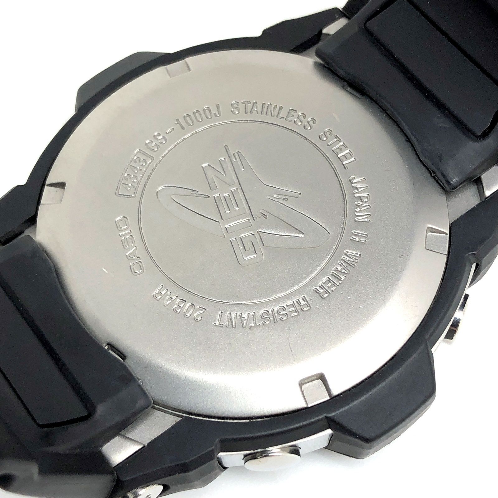 G-SHOCK ジーショック GS-1000J-1A GIEZ 日本/北米対応 電波ソーラー メタル 樹脂 アナログ クロノグラフ 2005年11月発売 G-SHOCK ジーショック GS-1000J-1A GIEZ 日本/北米対応 電波ソーラー