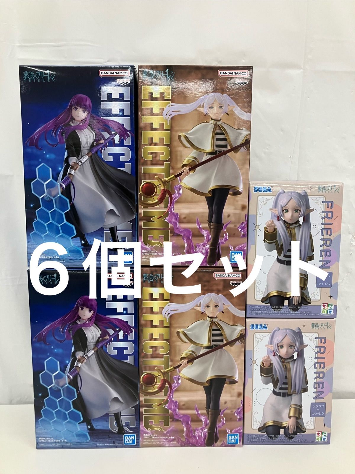 未開封 葬送のフリーレン フリーレン フェルン フィギュア 3種6個