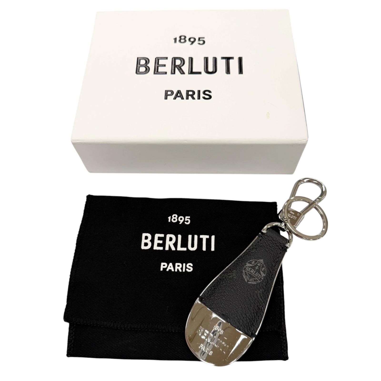 美品▽BERLUTI ベルルッティ レザーコンビ シューホーン 靴ベラ