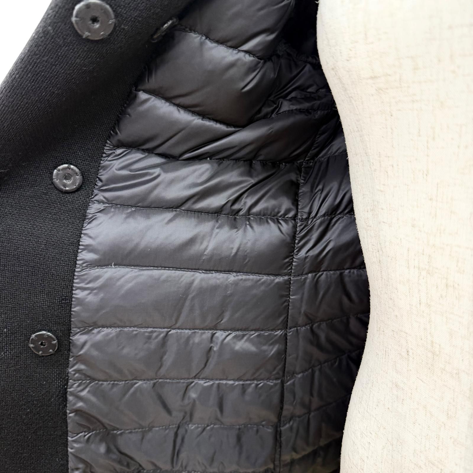 美品△MONCLER モンクレール PREMIERE NOISETTE ウール100％ 襟ミンク