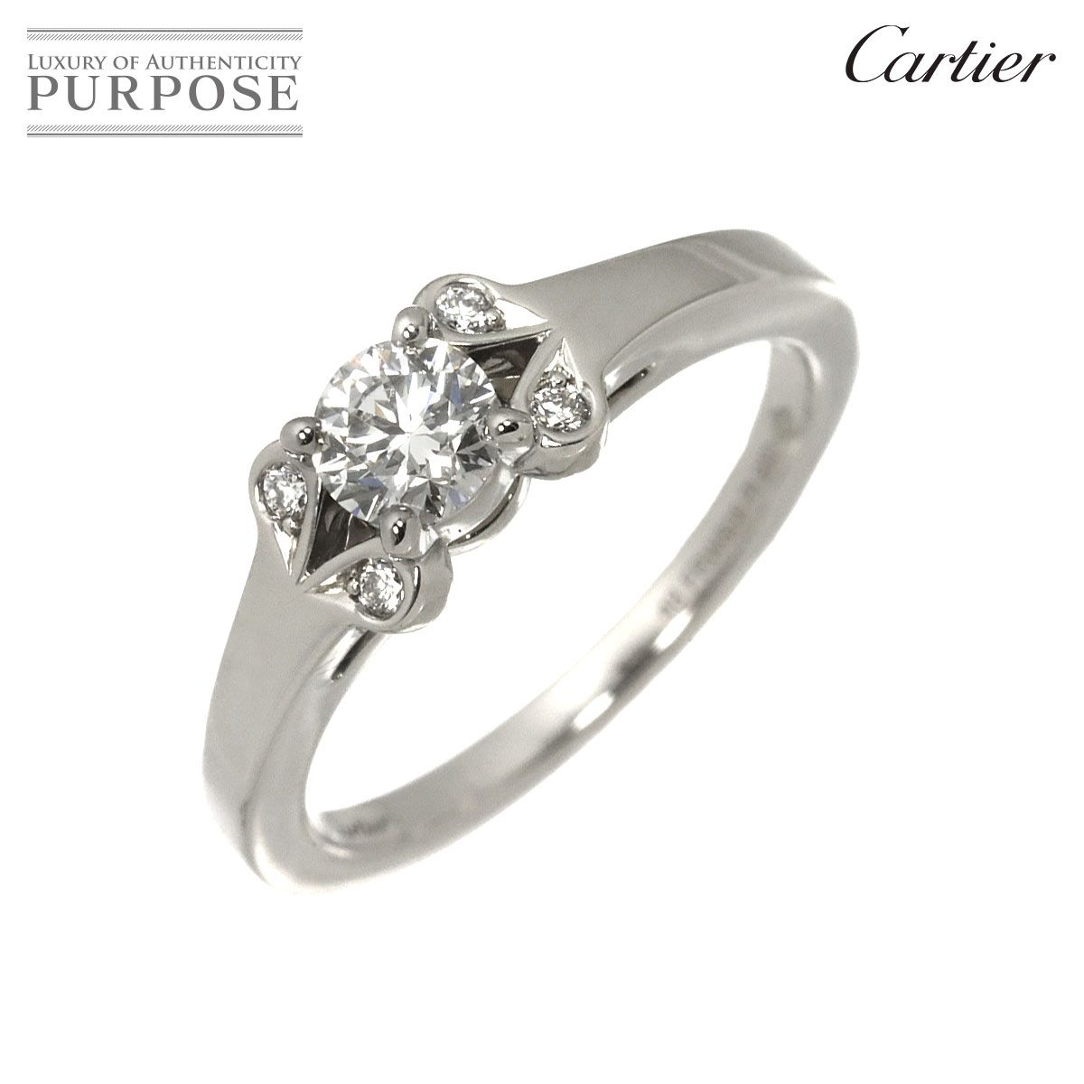カルティエ Cartier バレリーナ ダイヤ 0.30ct G/VS2/3EX #48 リング