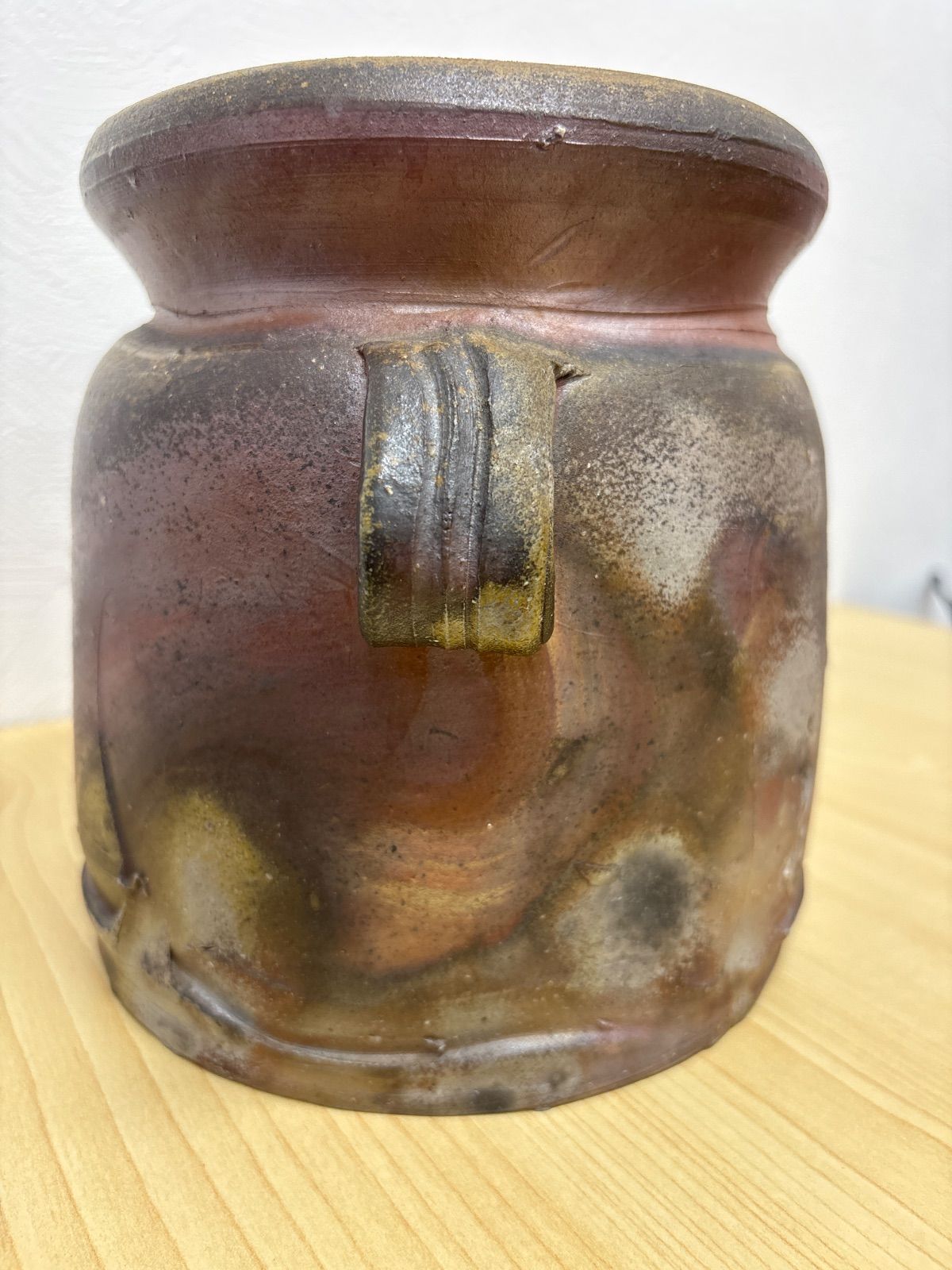 山下譲治　備前　耳付き水指　茶道具　備前作家　栞付き 山下譲治 備前 耳付き水指 茶道具 備前作家 - メルカリ