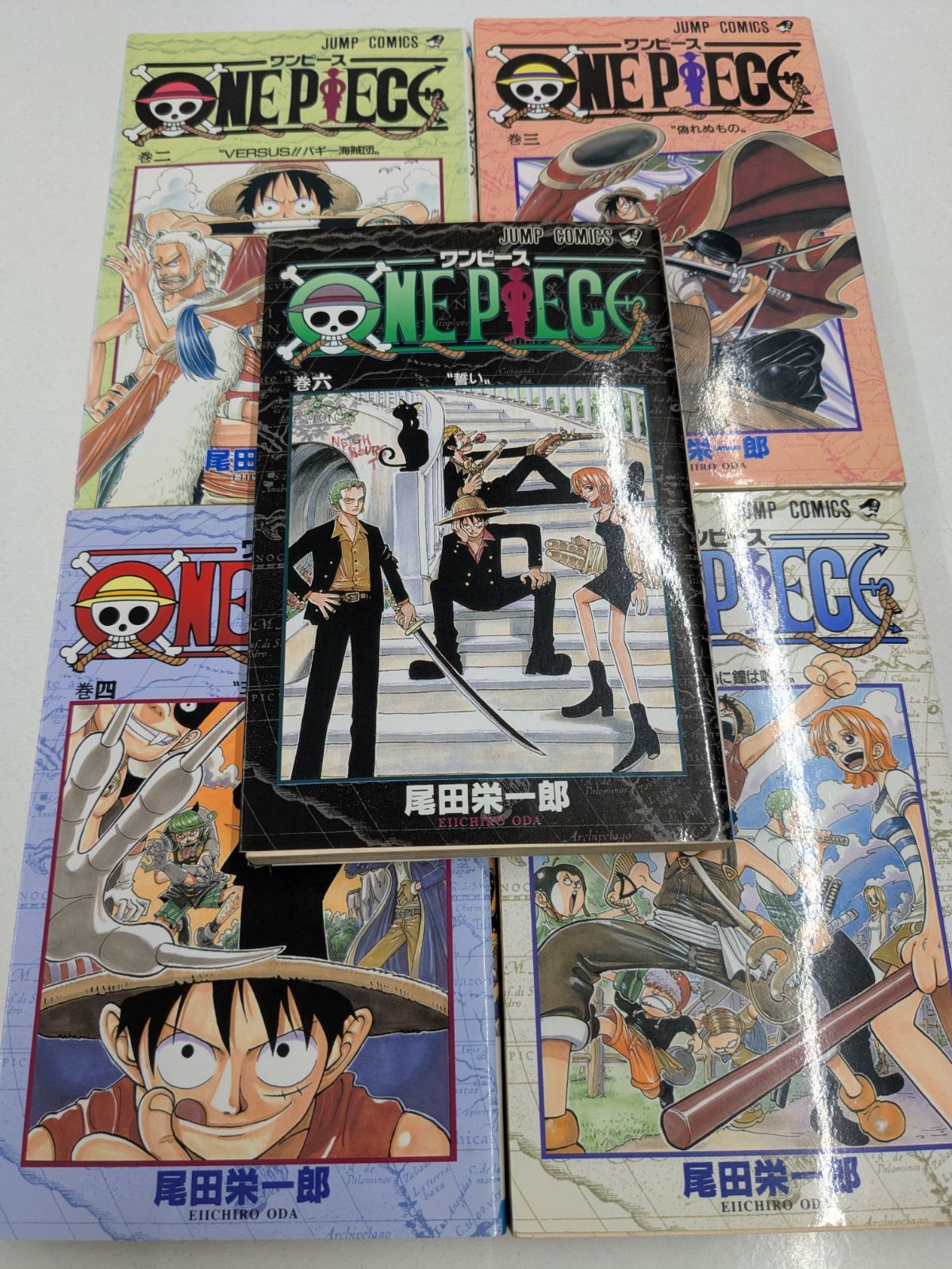 ONE PIECE 2〜6巻セット 尾田栄一郎 全冊初版 管理7M 2026/07/03