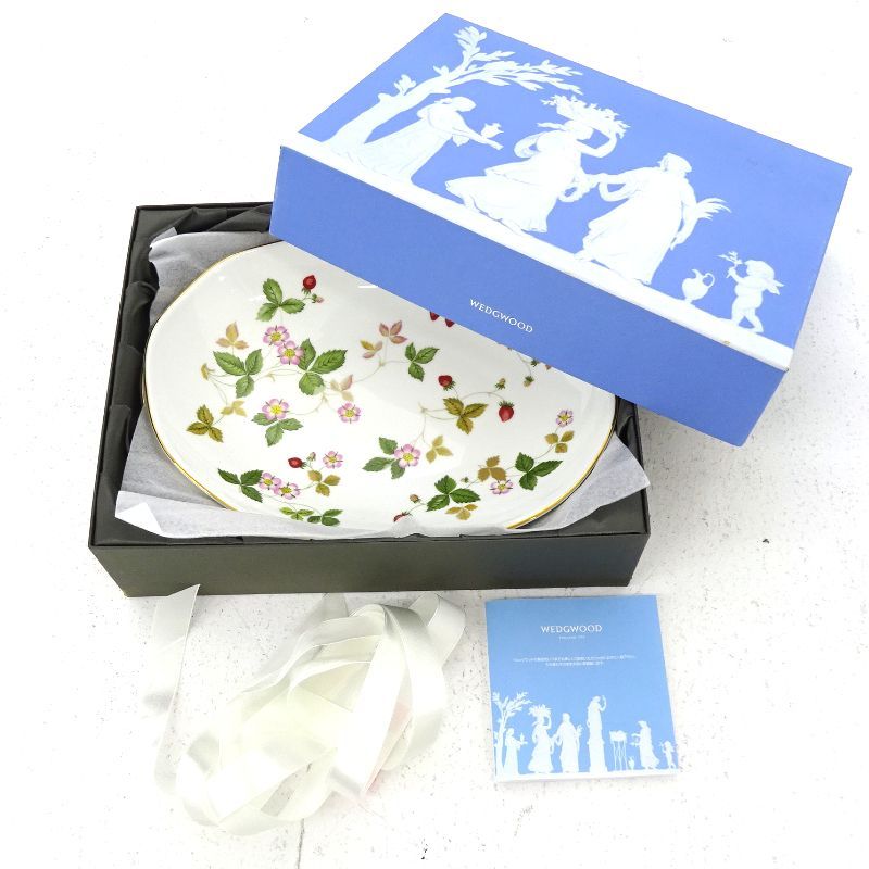 三重店】WEDGWOOD ウェッジウッド ワイルドストロベリー オーバル