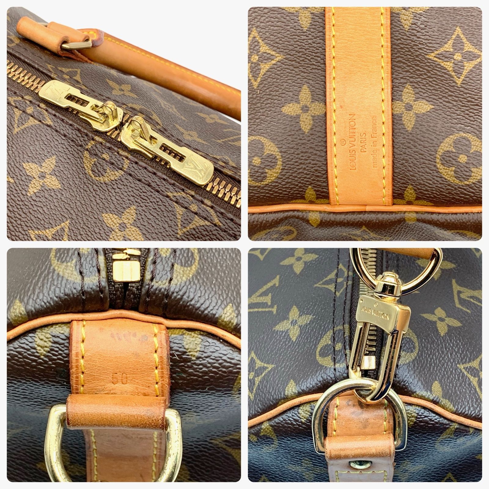 LOUIS VUITTON キーポル バンドリエール 50 モノグラム ボストンバッグ