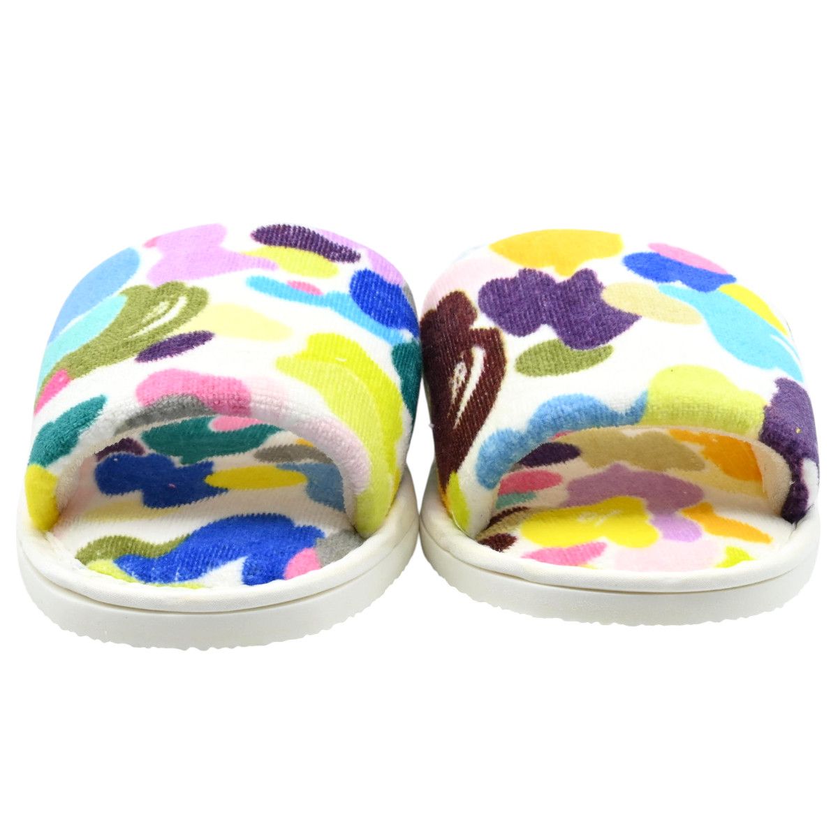 A Bathing Ape ア ベイシングエイプ 初期 マルチカモ コットン スリッパ ルームシューズ マルチカラー K2607-k027 A Bathing Ape ア ベイシングエイプ 初期 マルチカモ コットン スリッパ ルームシューズ マルチカラー K2607-k027