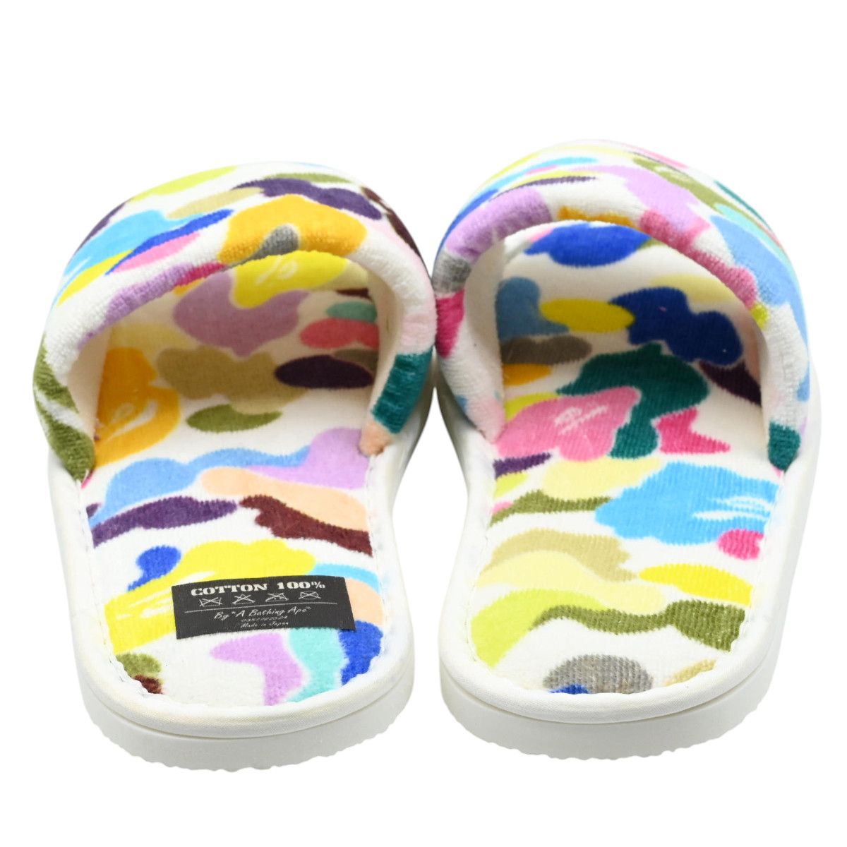 A Bathing Ape ア ベイシングエイプ 初期 マルチカモ コットン スリッパ ルームシューズ マルチカラー K2607-k027 A Bathing Ape ア ベイシングエイプ 初期 マルチカモ コットン スリッパ ルームシューズ マルチカラー K2607-k027