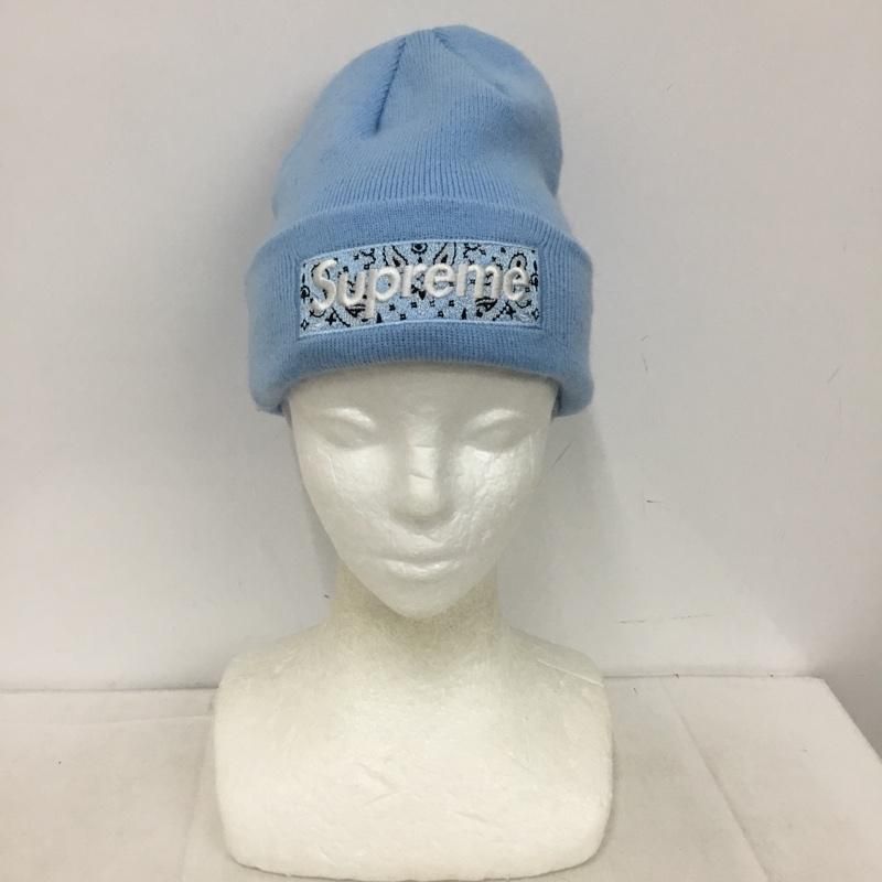 値下げ可　supreme newEra バンダナ ビーニー ニット帽 19FW Supreme シュプリーム 帽子 ニット帽 NEW ERA Box Logo Beanie 19AW