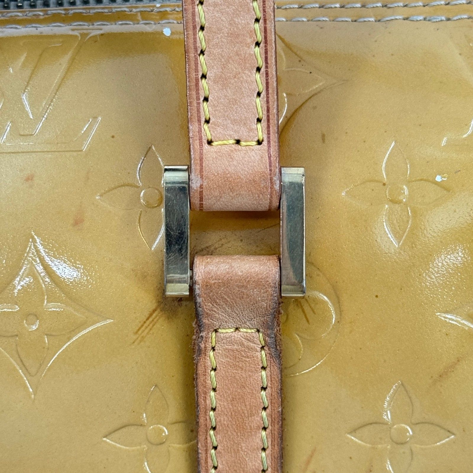 LOUIS VUITTON ベッドフォード ヴェルニ イエロー エナメル
