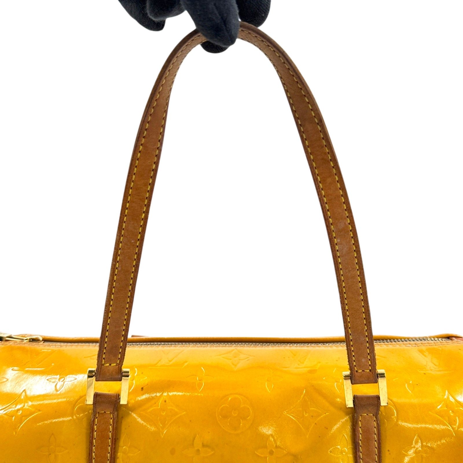 Louis Vuitton イエロー　エナメル ボストンバッグ　ヴェルニ LOUIS VUITTON ベッドフォード ヴェルニ イエロー エナメル