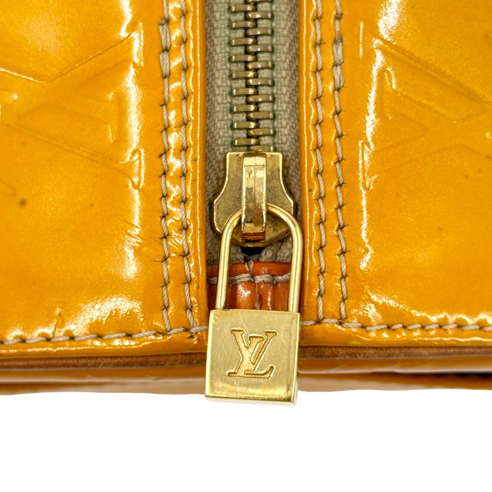 LOUIS VUITTON ベッドフォード ヴェルニ イエロー エナメル