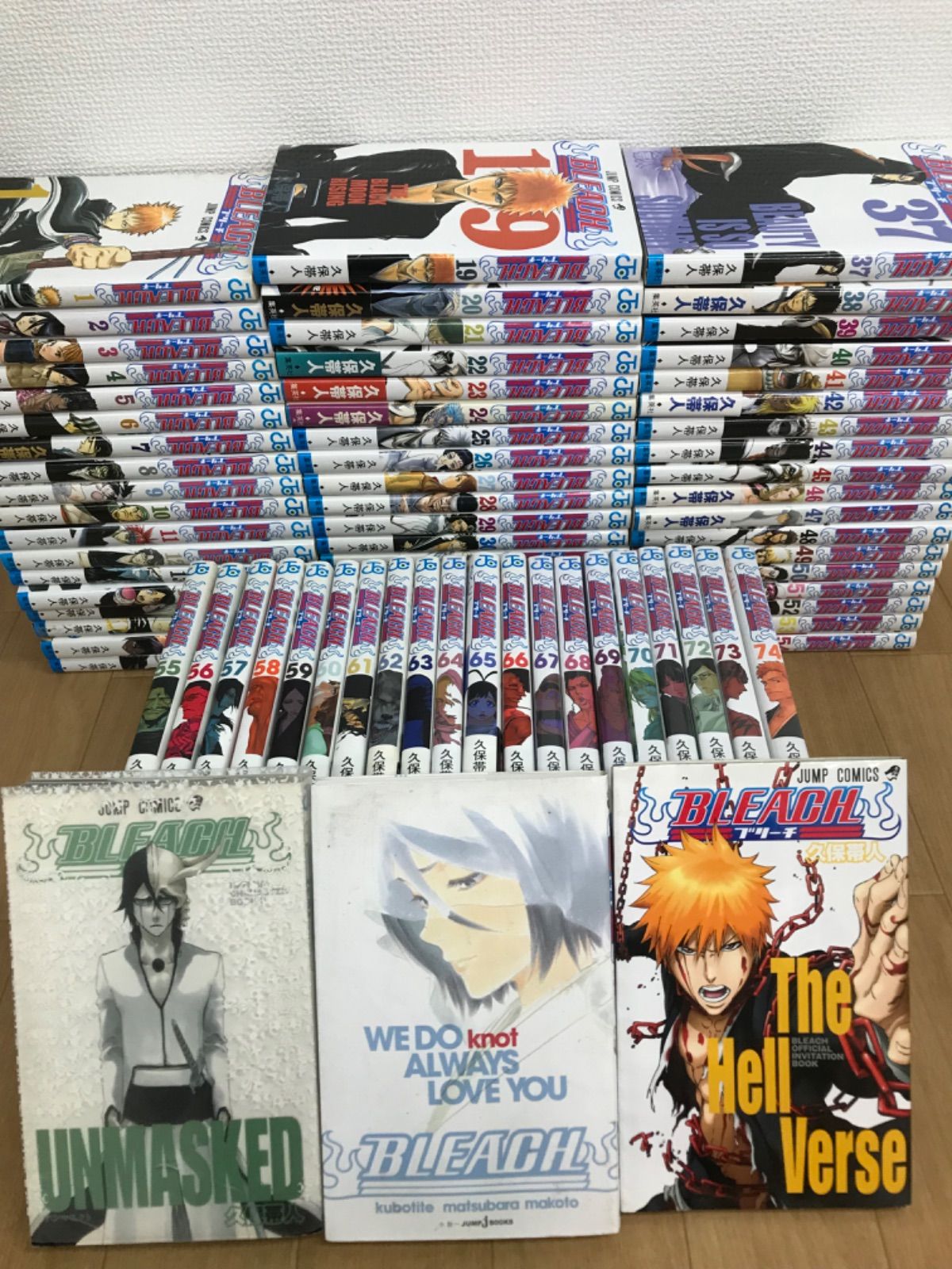 ☆②【未開封あり】BLEACH ブリーチ 1～74巻＋関連本3冊 コミック全巻