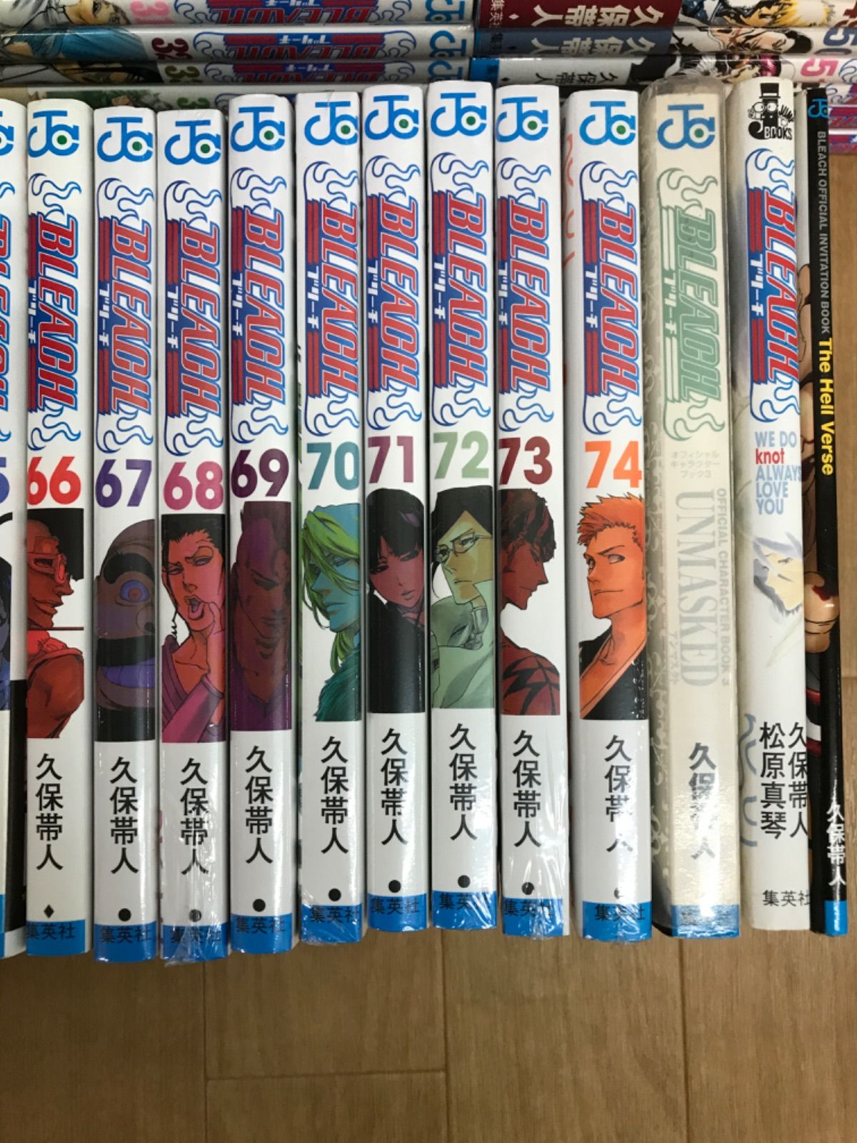 ☆②【未開封あり】BLEACH ブリーチ 1～74巻＋関連本3冊 コミック全巻