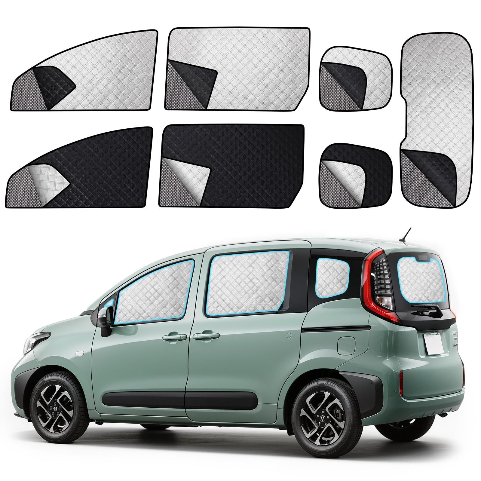 ZATOOTO トヨタ シエンタ 10系 専用 サンシェード サイド 軽自動車