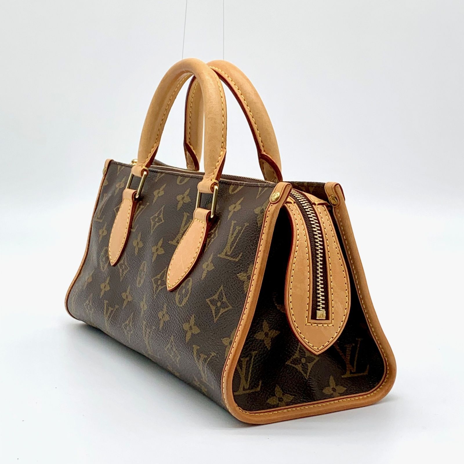 Louis Vuitton モノグラム ポパンクール ハンドバッグ LOUIS VUITTON ポパンクール モノグラム レザー ハンドバッグ 【状態