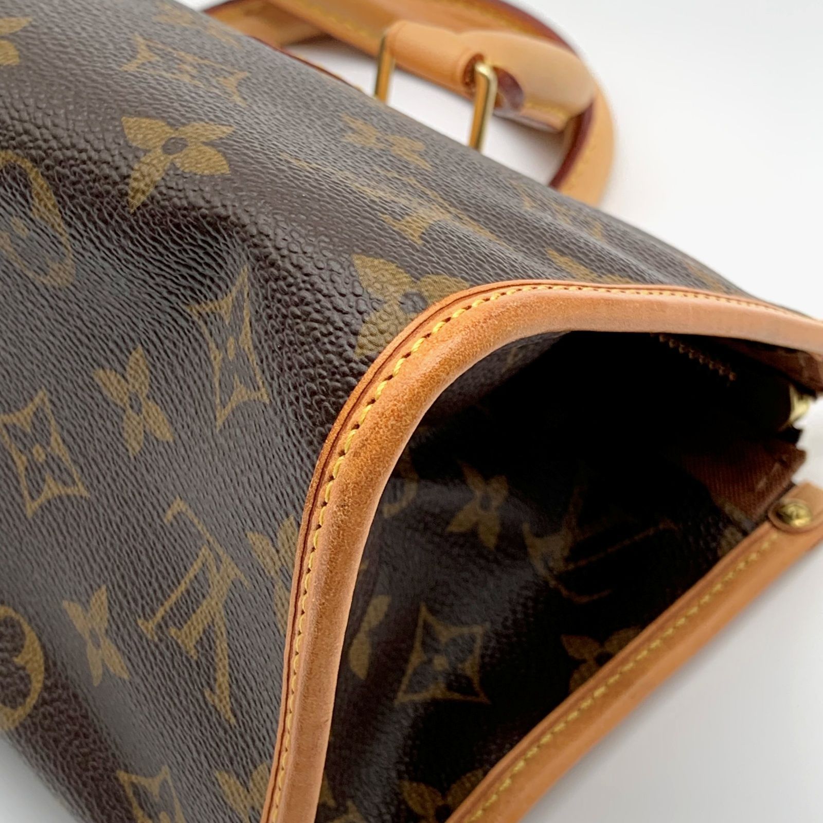 LOUIS VUITTON ポパンクール モノグラム レザー ハンドバッグ 【状態