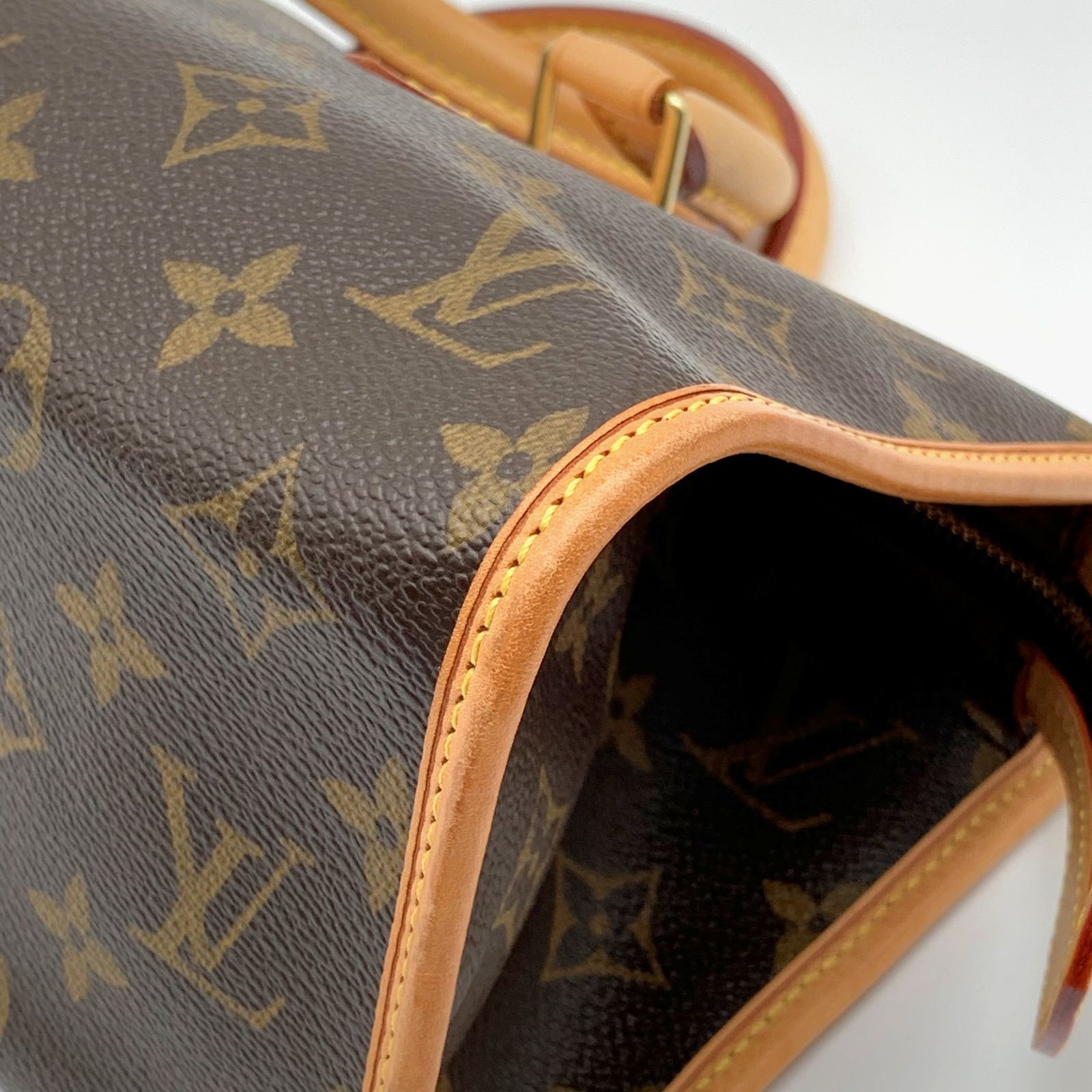LOUIS VUITTON ポパンクール モノグラム レザー ハンドバッグ 【状態