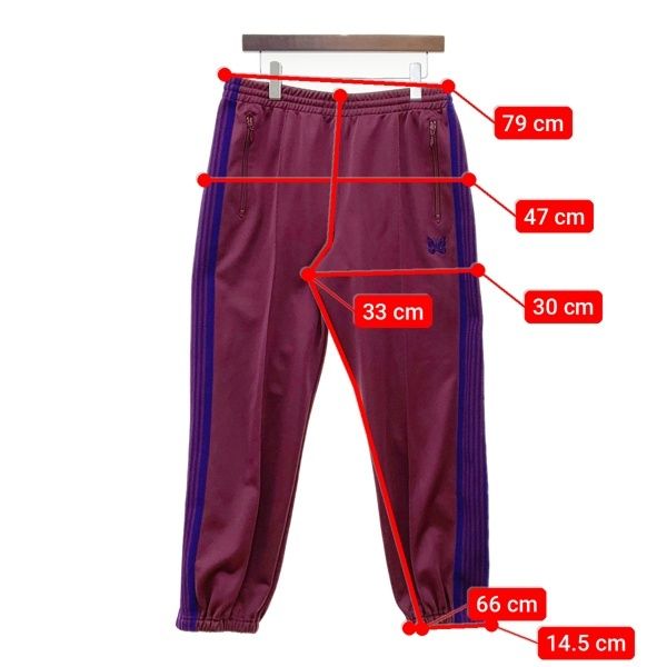 Needles トラックパンツ Zipped Track Pant Poly Smooth NS249