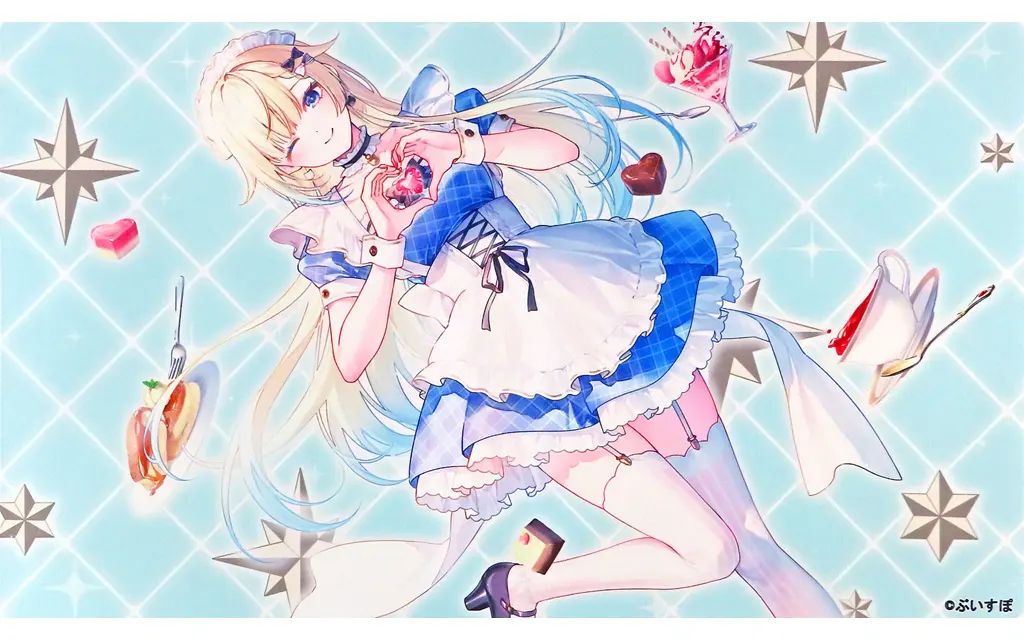 中古】サプライ 【ぶいすぽっ!】プレイマット 藍沢エマ B(遠坂あさぎ