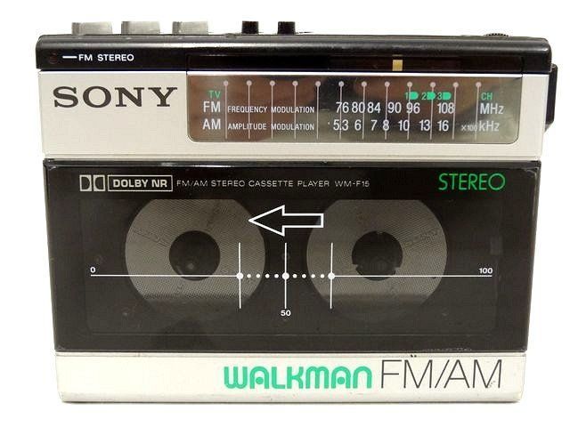 訳あり SONY WALKMAN WM-F15 ウォークマン □ カセットテープ ラジオ