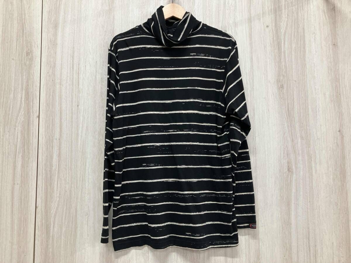 PORTER CLASSIC ポータークラシック 長袖Tシャツ アーティストボーダー Sサイズ ブラック