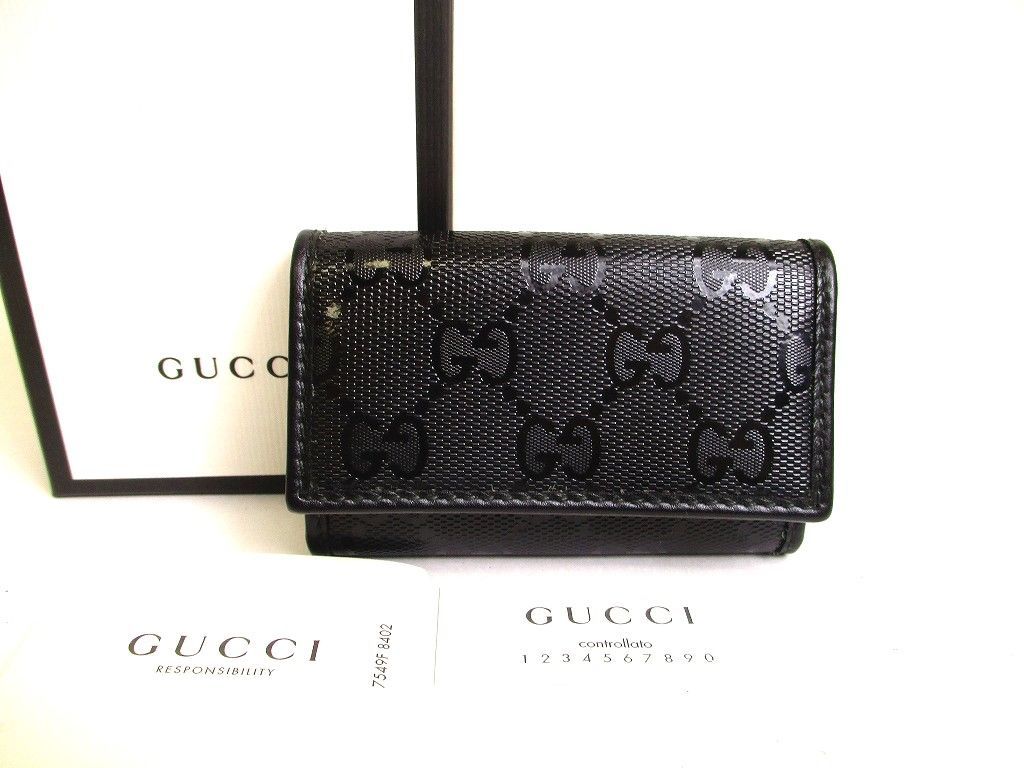 美品✨ GUCCI グッチ GG インプリメ レザー 6連 キーケース グッチGUCCI GG インプリメ レザー 6連 キーケース キーリング メンズ