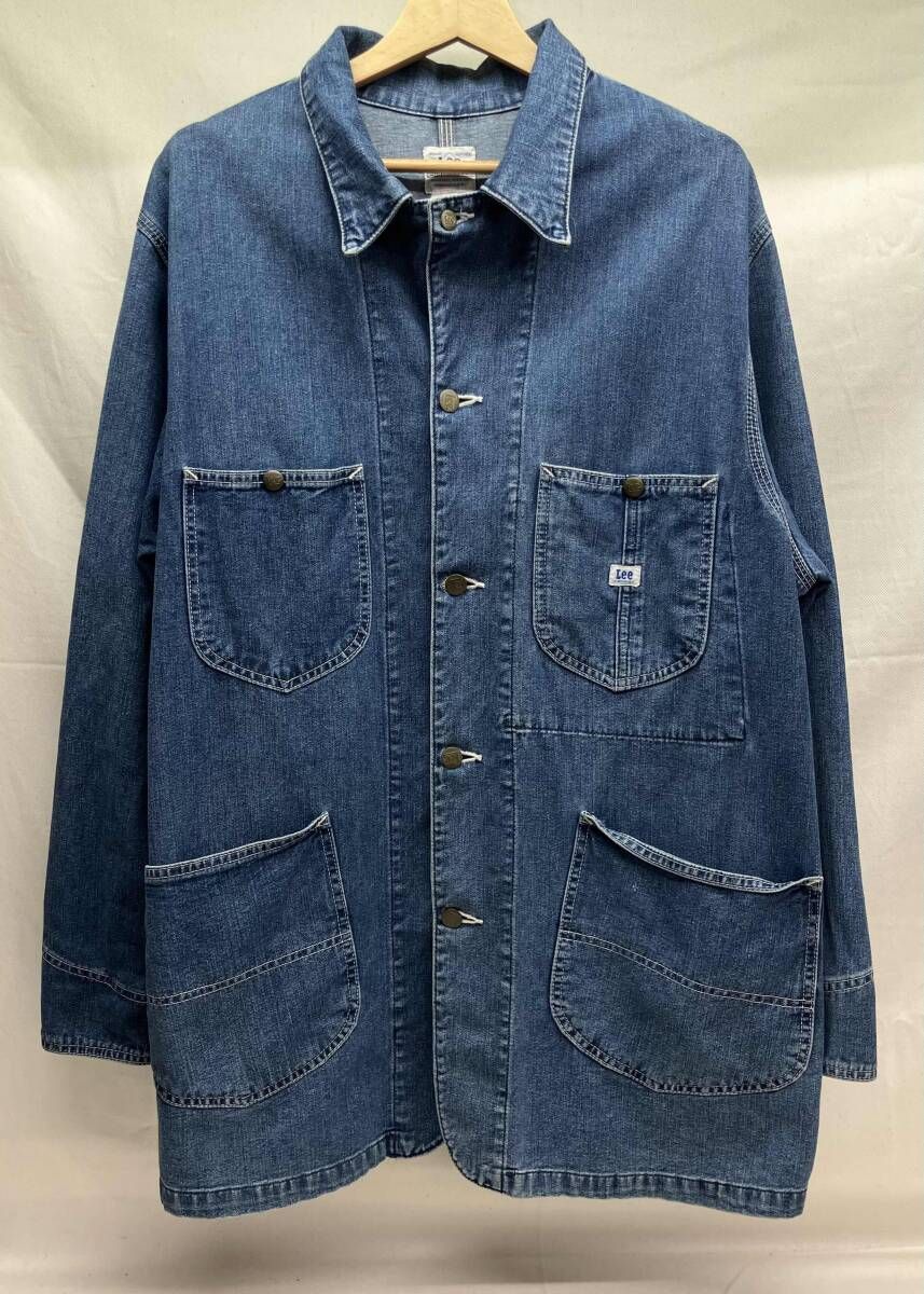 Lee カバーオール Lサイズ Lee リー デニム カバーオール ジャケット メンズ 古着 ヴィンテージ