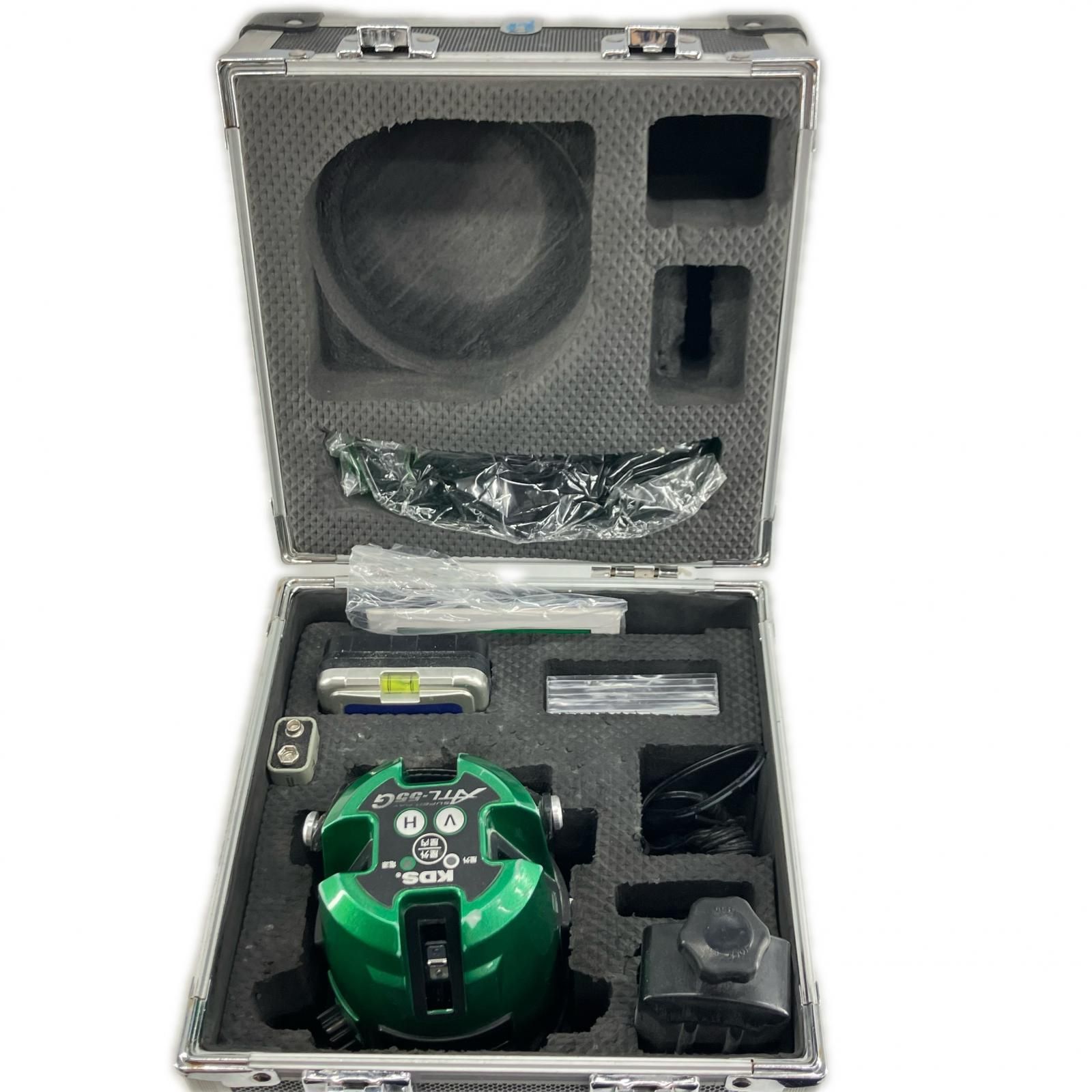 KDS レーザー墨出し器　受光器、ACアダプター、ケース付 3G01315 グリーンレーザー、クロスライン ATL-55G グリーン 11,303円