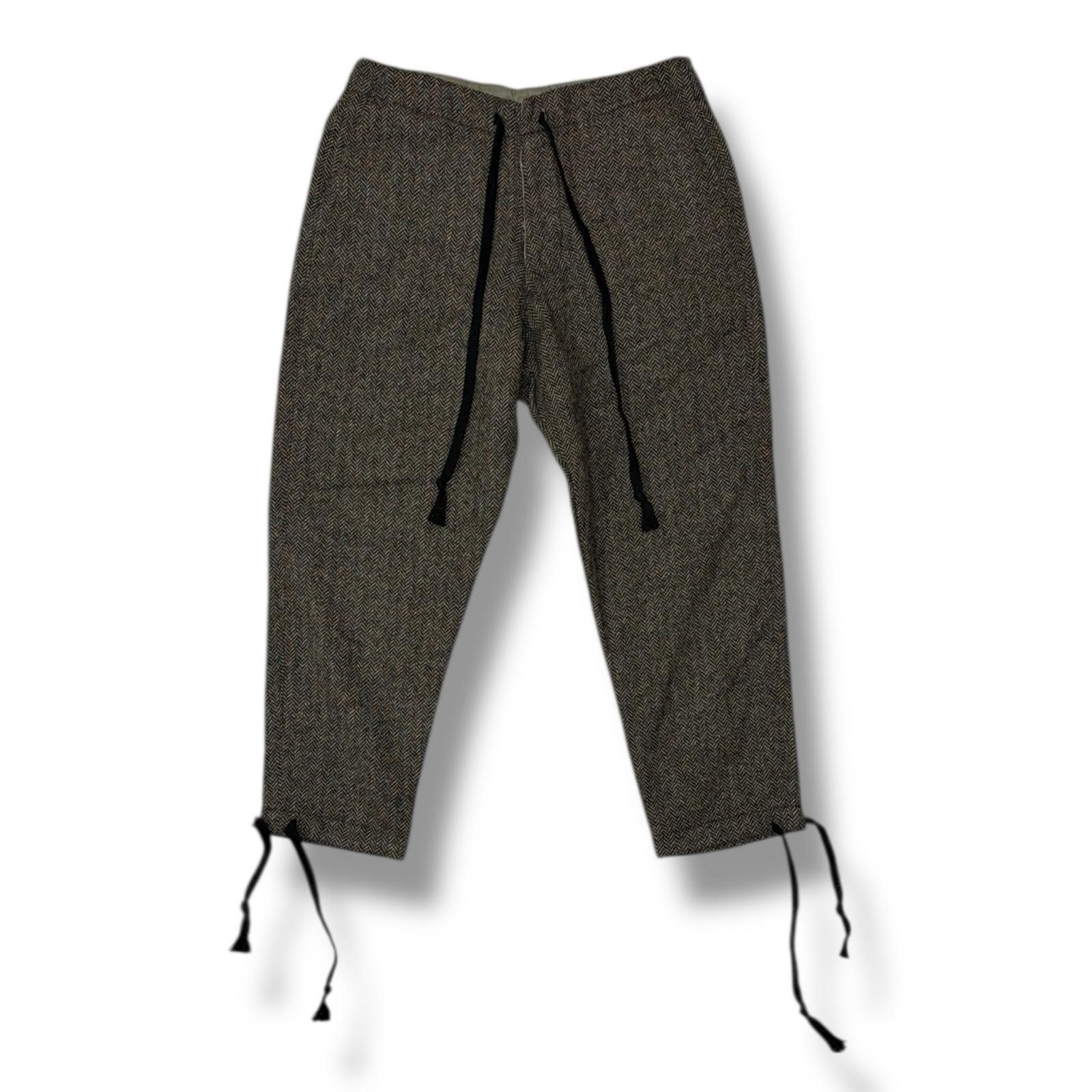 Greg Lauren herringbone tweed easy pants ヘリンボーンツイードイージーパンツ グレッグ・ローレン グレー 2 （94228A） Greg Lauren herringbone tweed easy pants ヘリンボーンツイード