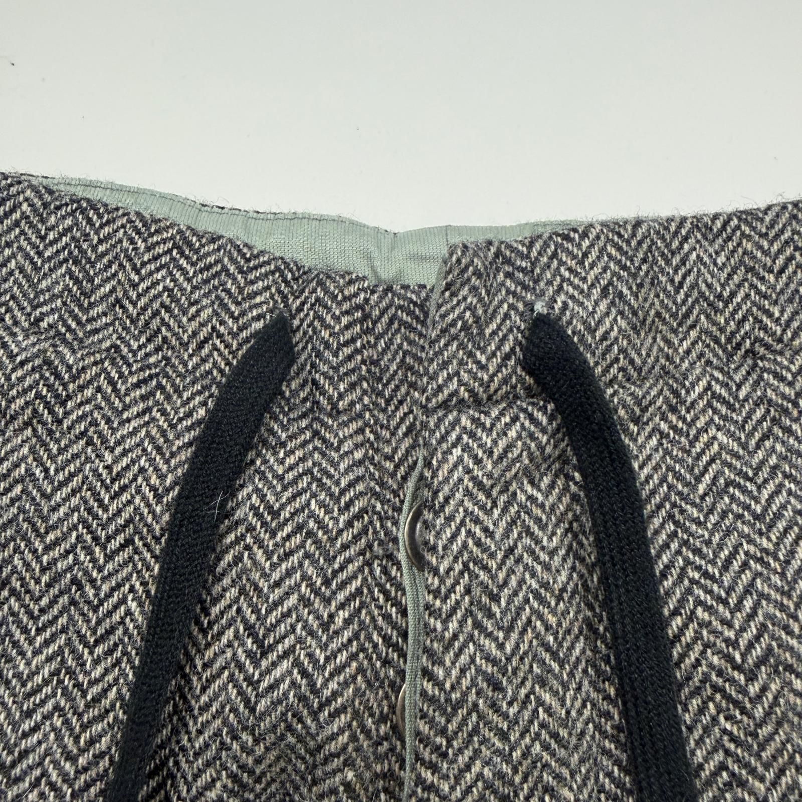 Greg Lauren herringbone tweed easy pants ヘリンボーンツイードイージーパンツ グレッグ・ローレン グレー 2 （94228A） Greg Lauren herringbone tweed easy pants ヘリンボーンツイード